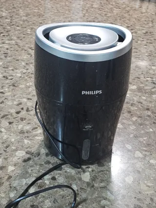 Humidificador Philips Negro y Plateado HU4814
