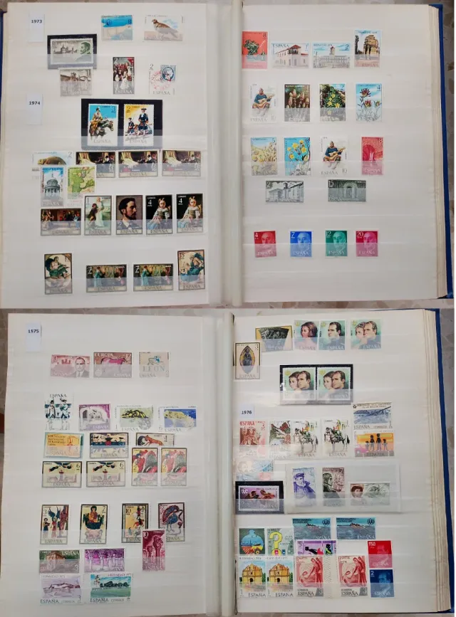 Álbum de Selos Espanha +900 selos novos