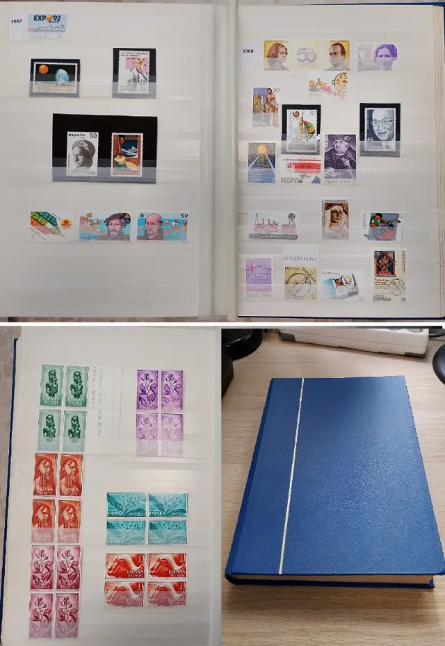 Álbum de Selos Espanha +900 selos novos