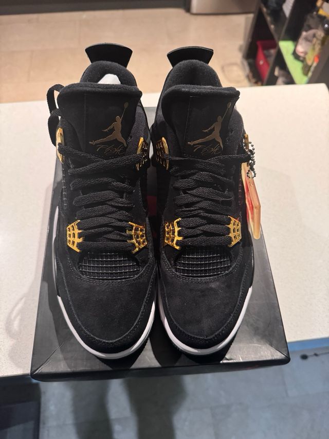 Jordan Retro 4 Royalty Nero Dorato