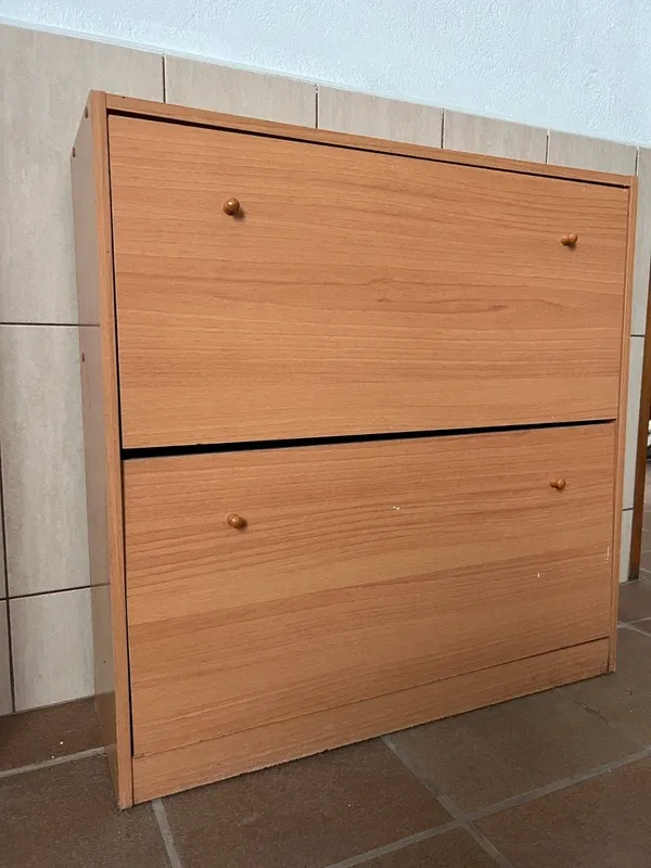 Zapatero color cerezo de aglomerado – Grande