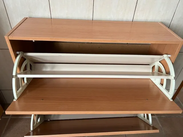 Zapatero color cerezo de aglomerado – Grande