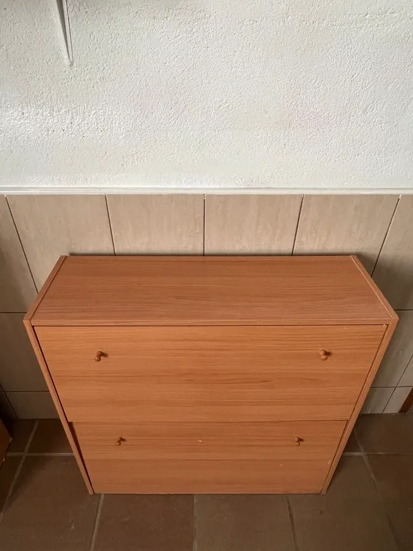 Zapatero color cerezo de aglomerado – Grande