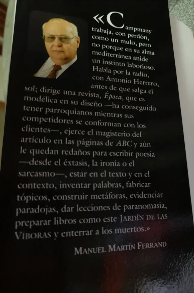 El Jardín de las Víboras. Jaime Campmany.