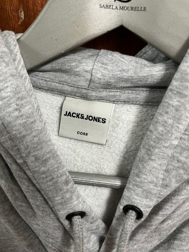 Sudadera Jack & Jones Gris y Negro