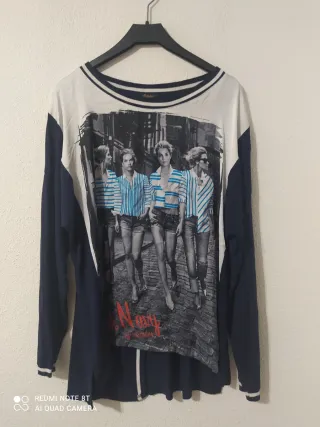 Blusa October manga larga