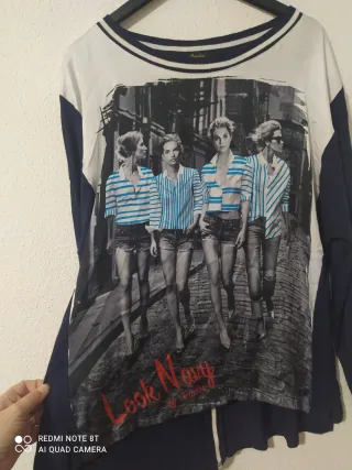 Blusa October manga larga