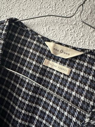 Chaleco cuadros Ese o Ese Talla S