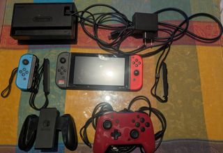 Nintendo Switch V1 + Jig + Mandos + SD 128GB