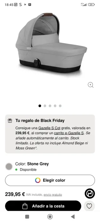 Capazo Cybex Gazelle S