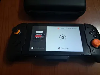 Nintendo Switch V1 + Mando Grip + Funda