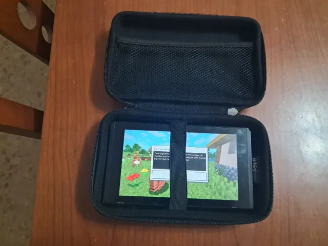 Nintendo Switch V1 + Mando Grip + Funda