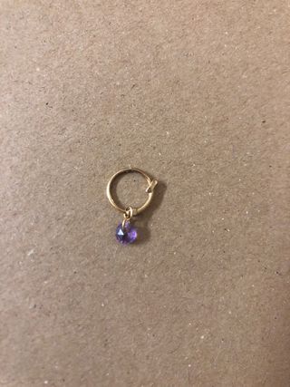 Pendientes Aristocrazy Amatista Oro 9k