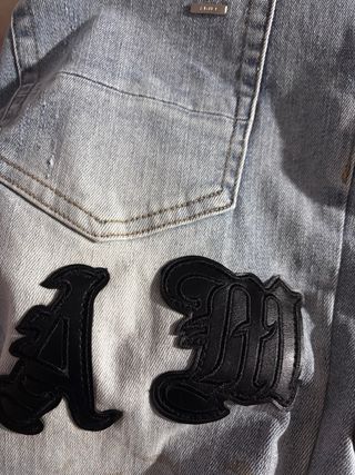 Pantalón Amiri Vaquero Desgastado Talla M
