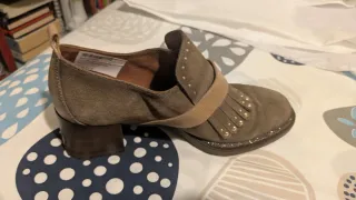 Zapatos Hispanitas Ante Marrón Mujer