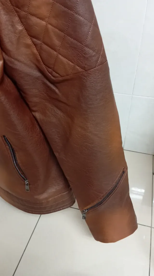 Chaqueta Hombre KATIE SETH XL Marrón Forro Polar