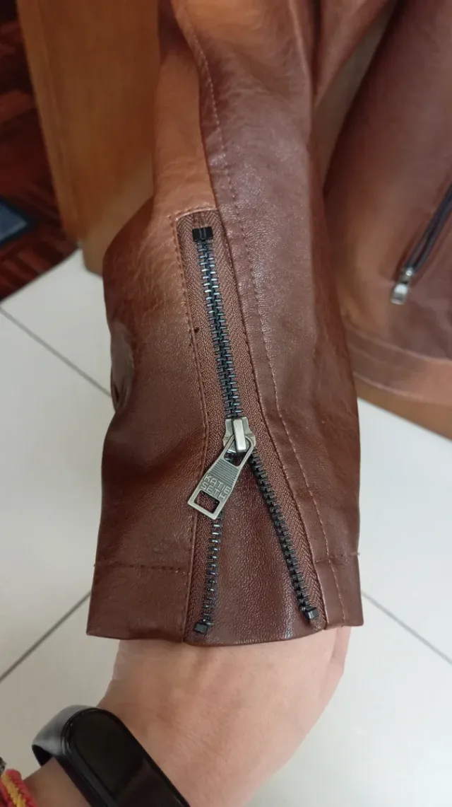 Chaqueta Hombre KATIE SETH XL Marrón Forro Polar