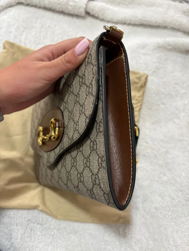 Bolso Gucci 1955 Horsebit Beige/Marrón