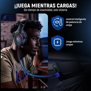 Tatybo Cascos Gaming Inalámbricos para PC/Ps5/Ps4,