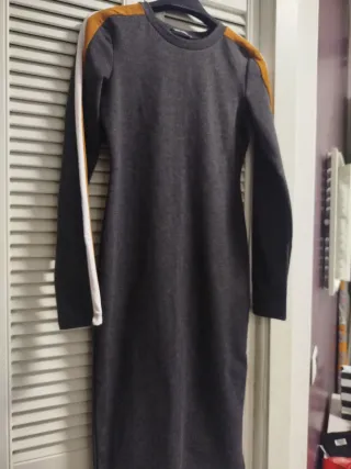 Abito Zara grigio arancione taglia S