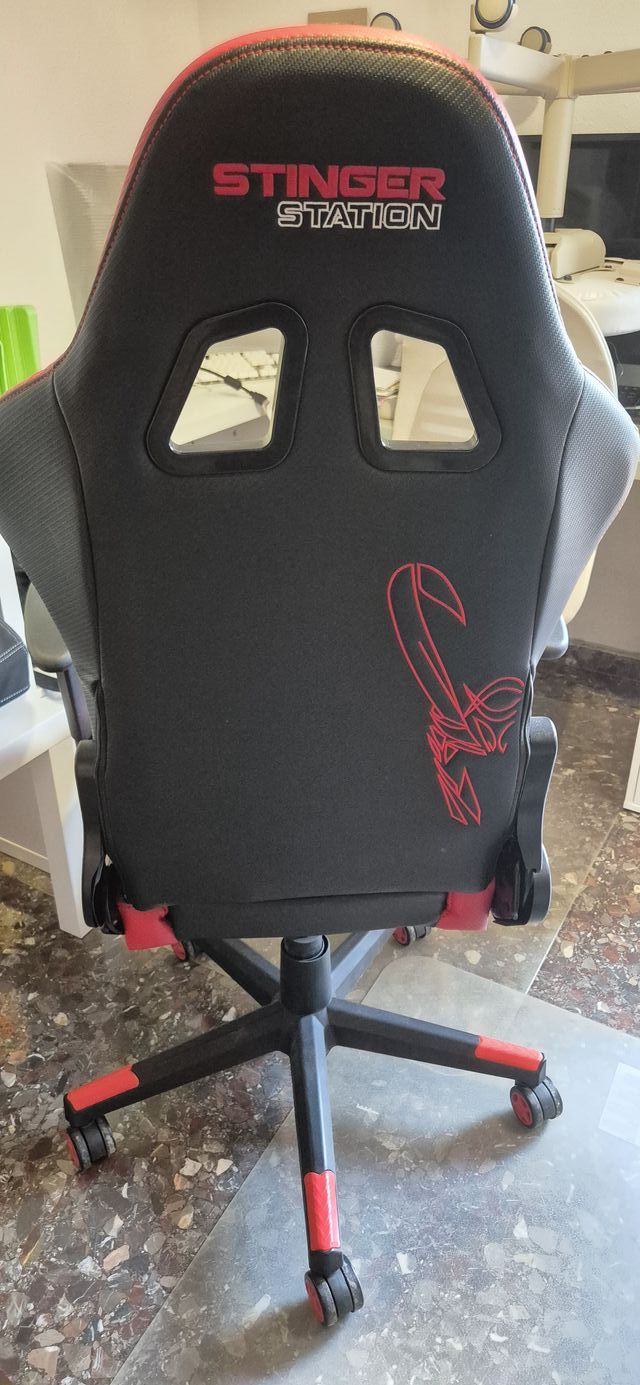 Sillón Stinger Gaming Rojo y Negro