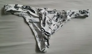 Tanga Lycra Estampado Huellas Talla L