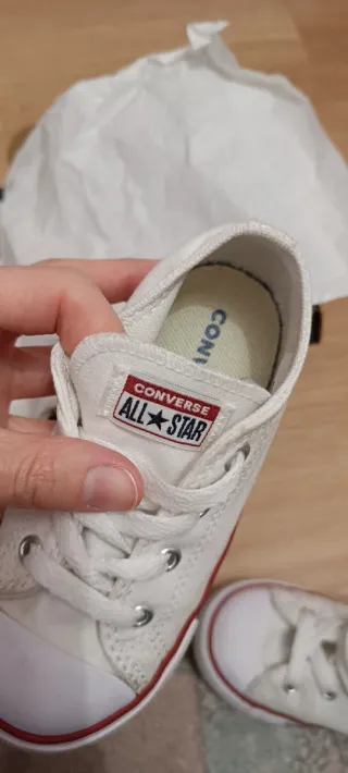 Converse Blancas Niña Talla 24