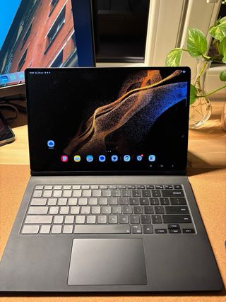 Samsung tab s8 ultra + funda + lapiz + soporte