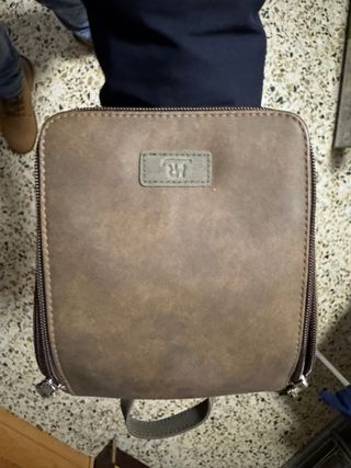 Kit para lustrar zapatos de madera