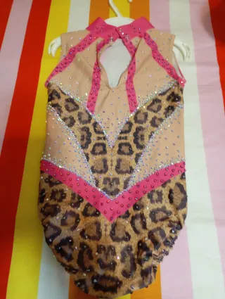 Malla de gimnasia con estampado de leopardo