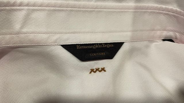 Ermenegildo zegna light pink shirt couture