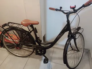 Bicicletta da città nera