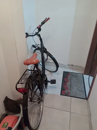 Bicicletta da città nera