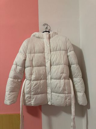 giaccone bianco invernale imbottino Terranova