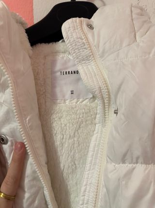 giaccone bianco invernale imbottino Terranova