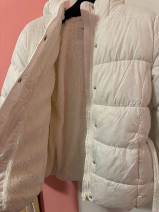 giaccone bianco invernale imbottino Terranova