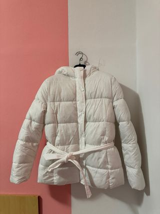 giaccone bianco invernale imbottino Terranova