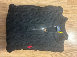 Polo Ralph Lauren Suéter Tejido Cable Negro