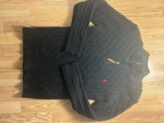 Polo Ralph Lauren Suéter Tejido Cable Negro