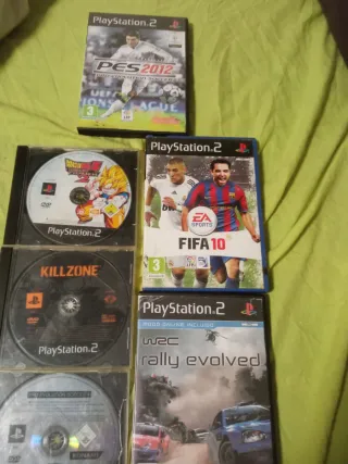 Lote 5 Juegos PS2: FIFA 10, PES 2012, Killzone, dr