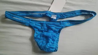 Tanga hombre azul talla L