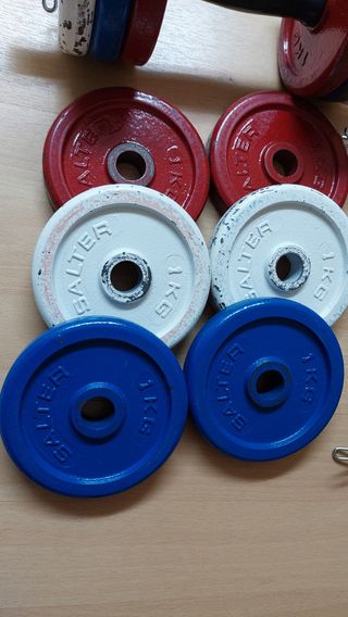 Mancuernas, fijas y regulables