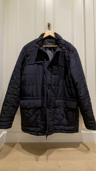 Cazadora Cortefiel Acolchada Hombre Azul