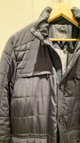 Cazadora Cortefiel Acolchada Hombre Azul