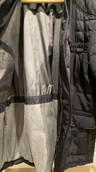 Cazadora Cortefiel Acolchada Hombre Azul