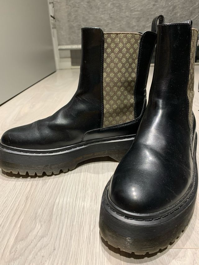 Botines piel negros POPA