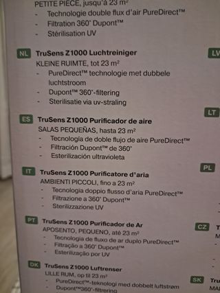 Purificador de aire TruSens Z-1000