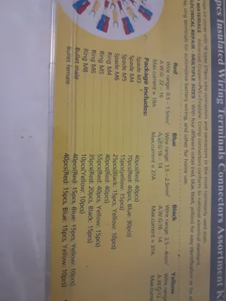 Kit 370 Terminales Eléctricos Aislados