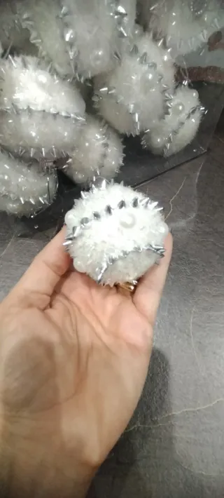 Palline Natale Bianche Argento