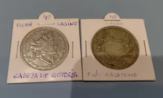 Fichas Casino 5 pesetas
